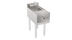 Thumbnail image #1 for Krowne Silver Series 12-Inch x 22.5-Inch Freestanding Blender Dump Sink with Recessed Step and Faucet
