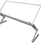 Thumbnail image #1 for Hatco Flav-R-Shield™ ALLIN1-36 Self-Service Single-Sided Adjustable Collapsible Countertop Food Shield, Clear Acrylic, Aluminum