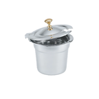 Thumbnail image #1 for Vollrath Miramar® 8231220 10-Quart Decorative Round Soup Inset, 18-8 Stainless Steel, Mirror Finish, 12-Inch Diameter