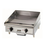 Thumbnail image #1 for Toastmaster (Middleby) TMGT24 24-Inch Countertop Natural Gas Thermostatic Griddle, 3/4-Inch Polished Steel Plate, 2 Cooking Zones