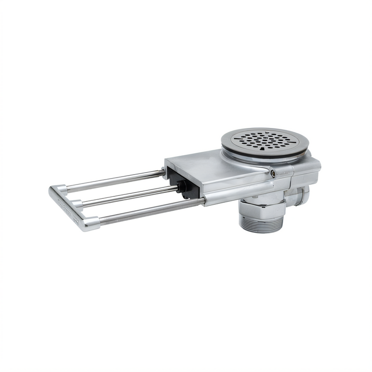 Product image #1 for T&S Brass Modular Waste Drain Valve with Pull Handle, 3-1/2 Inch Sink Opening, 2 Inch NPT Adapter, 5 Inch Handle Extension