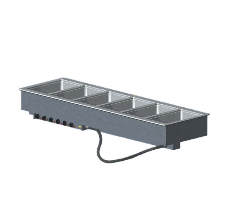 Product image #1 for Vollrath 6-Well Drop-In Electric Hot Food Well with Thermostatic Controls, Full-Size Pan Wells