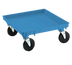 Thumbnail image #1 for Vollrath Rack-Master Blue Copolymer Dish and Glass Rack Dolly Base, 21 x 21 Inches, 350 lb. Capacity