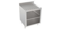 Krowne Stadium Series Stainless Steel Underbar Glass Rack Storage Unit with Drainboard Top