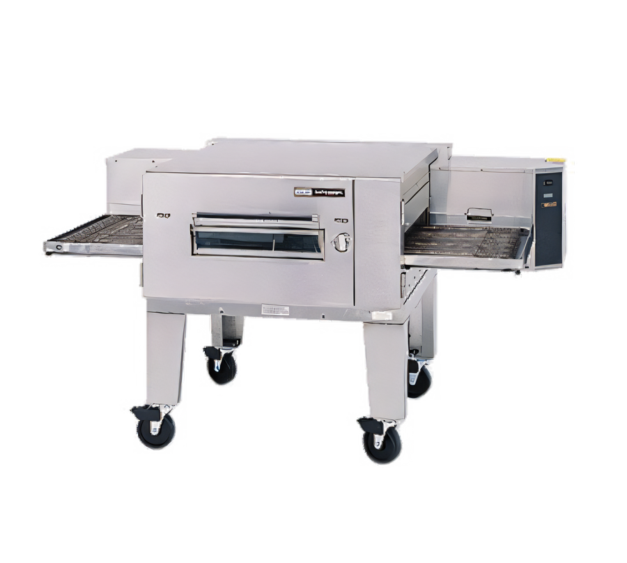 Product image #1 for Lincoln Impinger Low Profile Single-Stack Electric Conveyor Oven Package with Stand and Casters