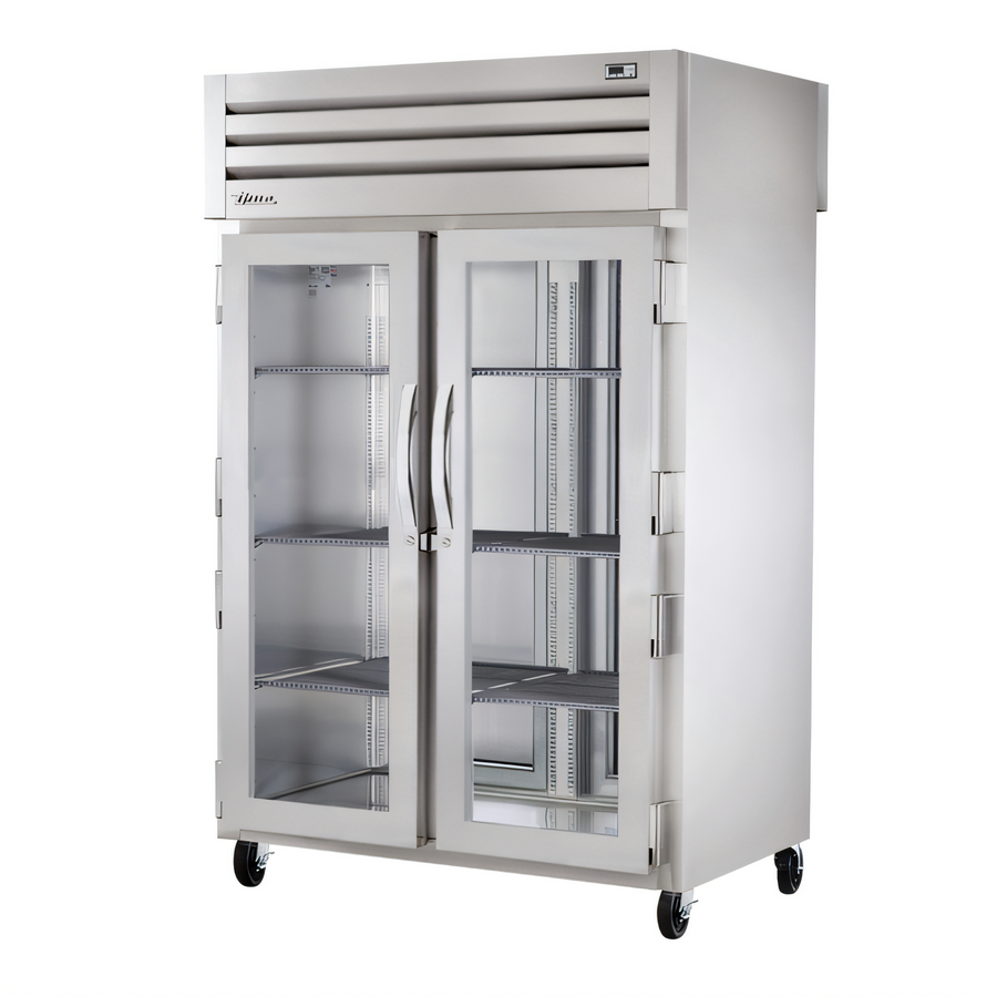 Product image #1 for True SPEC SERIES Pass-Thru Heated Holding Cabinet, 2-Section, Glass Front Doors, Stainless Rear Doors