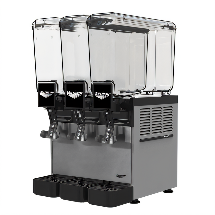Product image #1 for Vollrath 3-Bowl Countertop Pre-Mix Refrigerated Beverage Dispenser with 2.11 Gallon Bowls