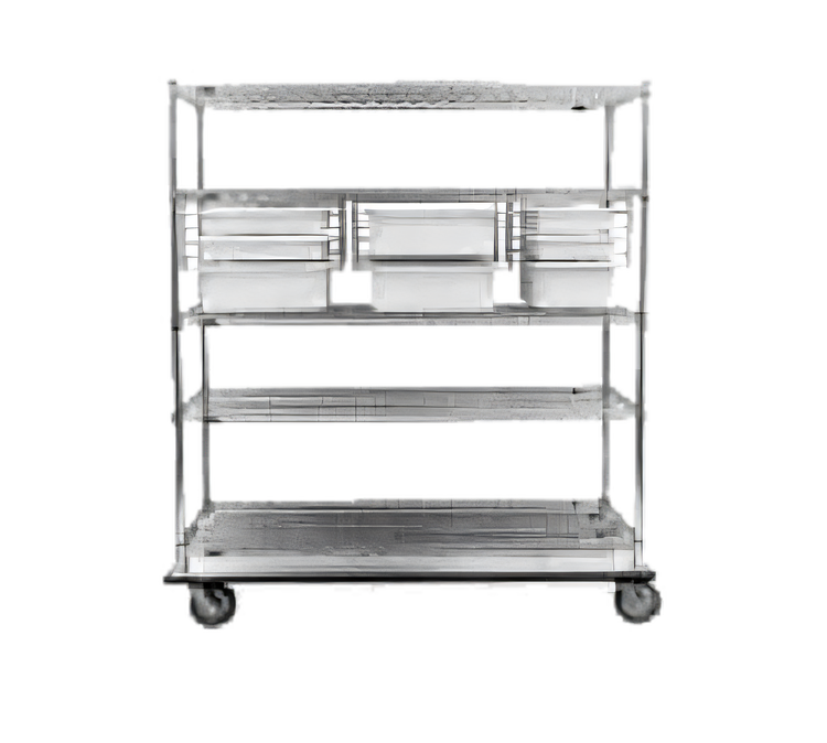 Product image #1 for Metro Super Erecta Tray and Tote Slide System for 21-Inch Shelves, Nickel-Chrome Wire