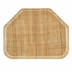Thumbnail image #1 for Cambro Camtray 14 x 22 Inch Trapezoid High-Impact Fiberglass Fast Food/Cafeteria Tray, Rattan