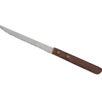Thumbnail image #1 for Economy Wave-Edge Serrated Steak Knife with Wood Handle, 8-1/4 Inch Overall Length
