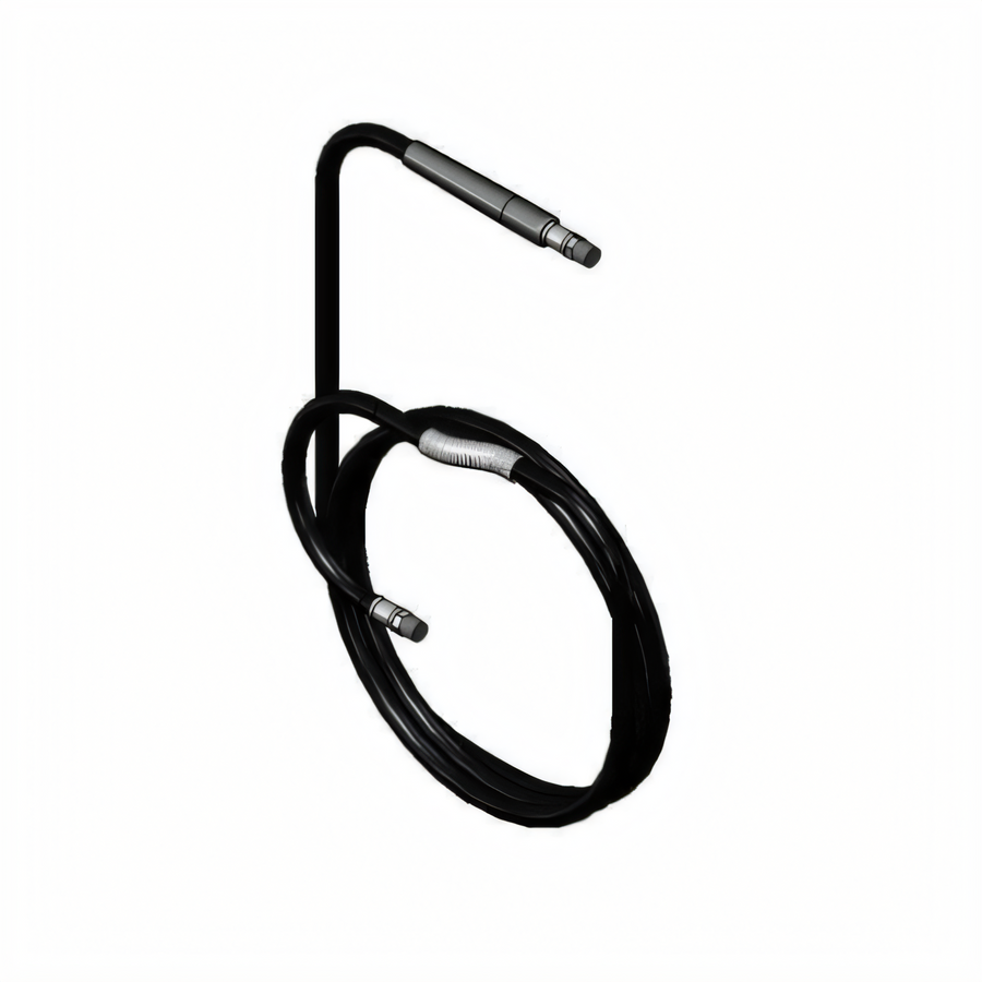 Product image #1 for equip 25-Foot 3/8-Inch Black Medium-Pressure Hose Assembly with Spring Protector