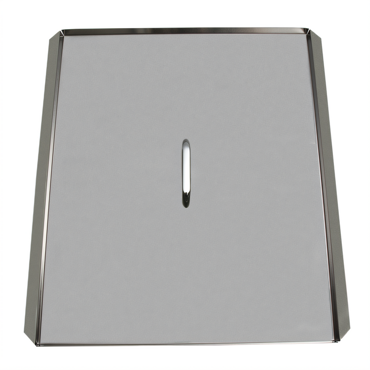 Product image #1 for Full Pot Stainless Steel Frypot Cover for Deep Fryers, 19-1/2 x 21-3/8 Inches