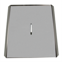 Full Pot Stainless Steel Frypot Cover for Deep Fryers, 19-1/2 x 21-3/8 Inches