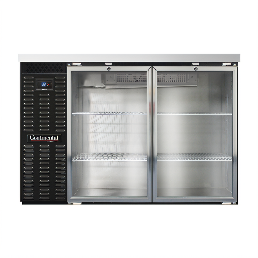Product image #1 for Continental Refrigerator BB50SNGD 50-Inch Shallow Depth Back Bar Cooler with Hinged Glass Doors