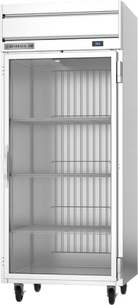 Beverage-Air Horizon Series One-Section Top-Mount Reach-In Refrigerator with Wide Glass Door