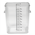 Thumbnail image #1 for Rubbermaid Commercial Products Space Saving 18 Quart Square Clear Polycarbonate Food Storage Container