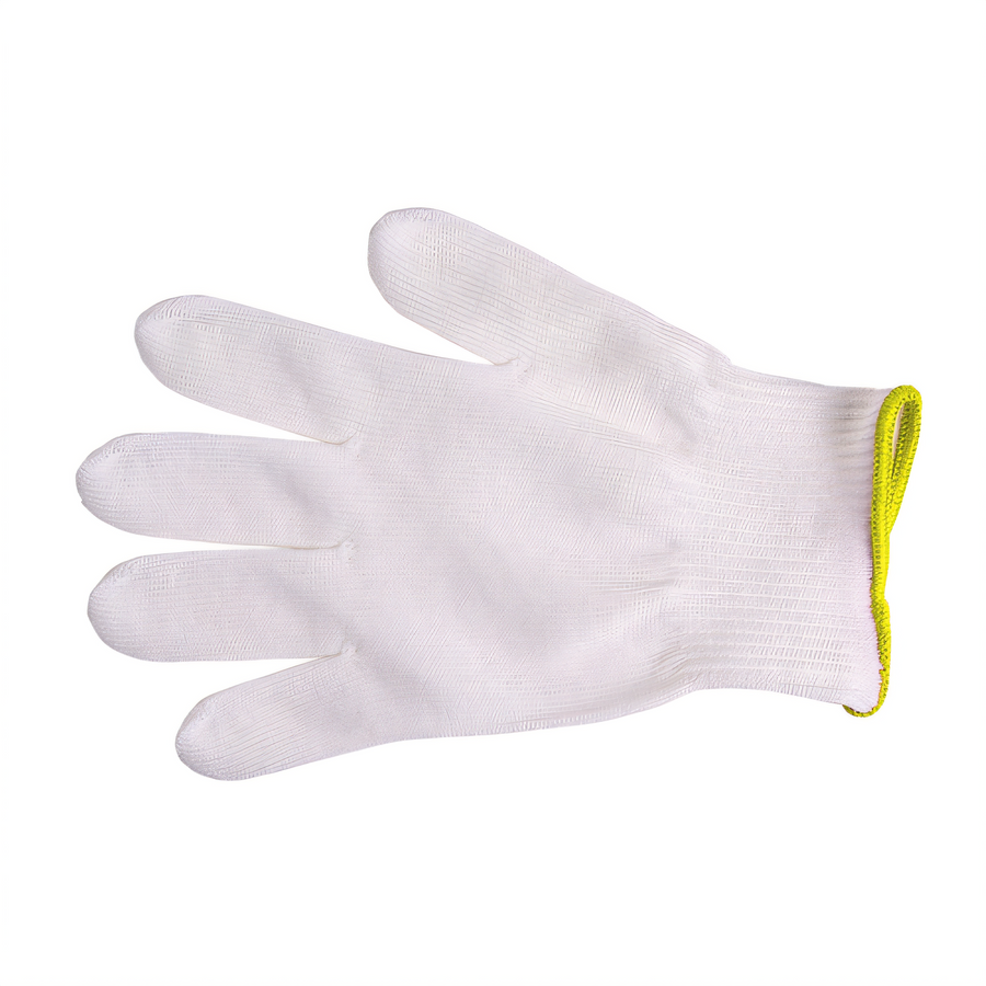 Product image #1 for MercerGuard X-Small 13-Gauge Cut Resistant Glove, Ambidextrous, ANSI A4, White/Gold Cuff