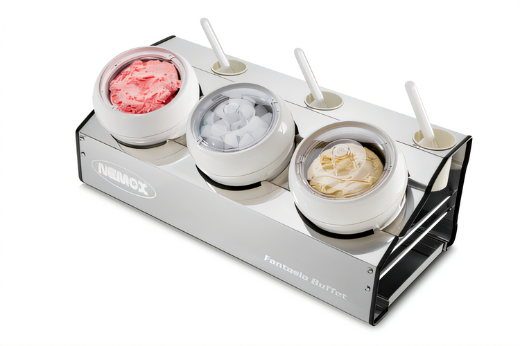 Product image #1 for Nemox Fantasia Countertop Cold Buffet Station with 3 Double-Lined Bowls