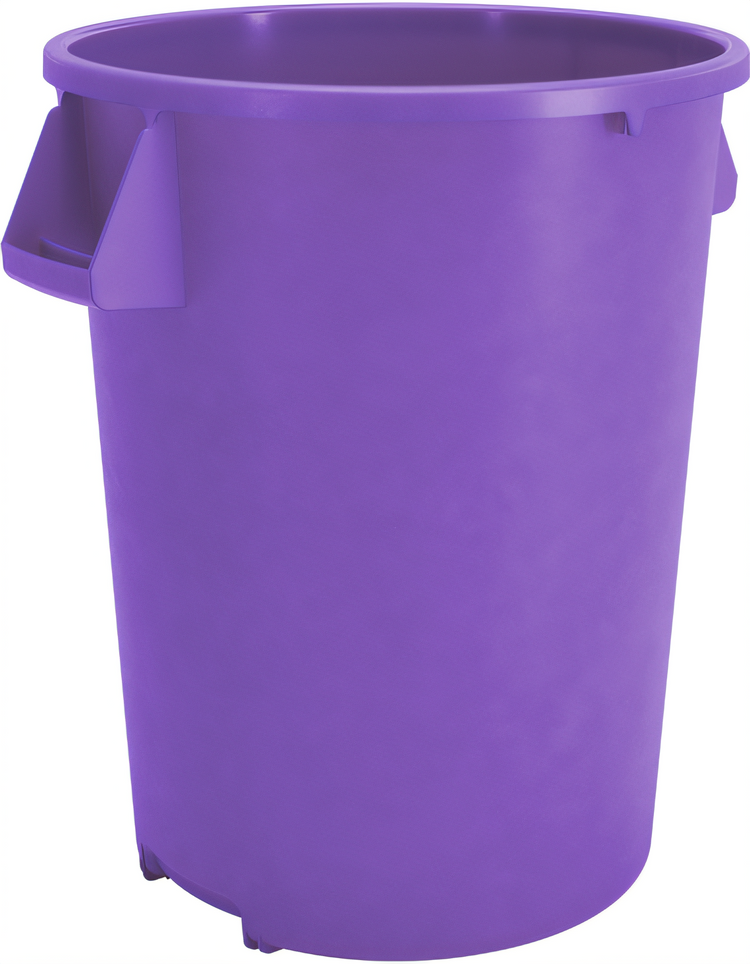 Product image #1 for Bronco 20 Gallon Round Stackable Trash Container, Purple