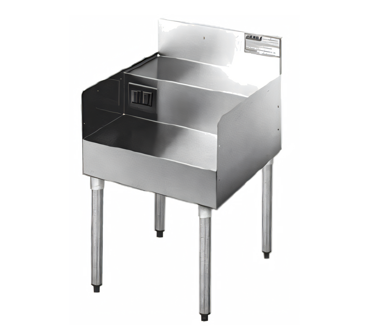 Product image #1 for Eagle Group 1800 Series Underbar Double Step-Down Blender Station Add-On Unit with Duplex Receptacle, 18-Inch Wide