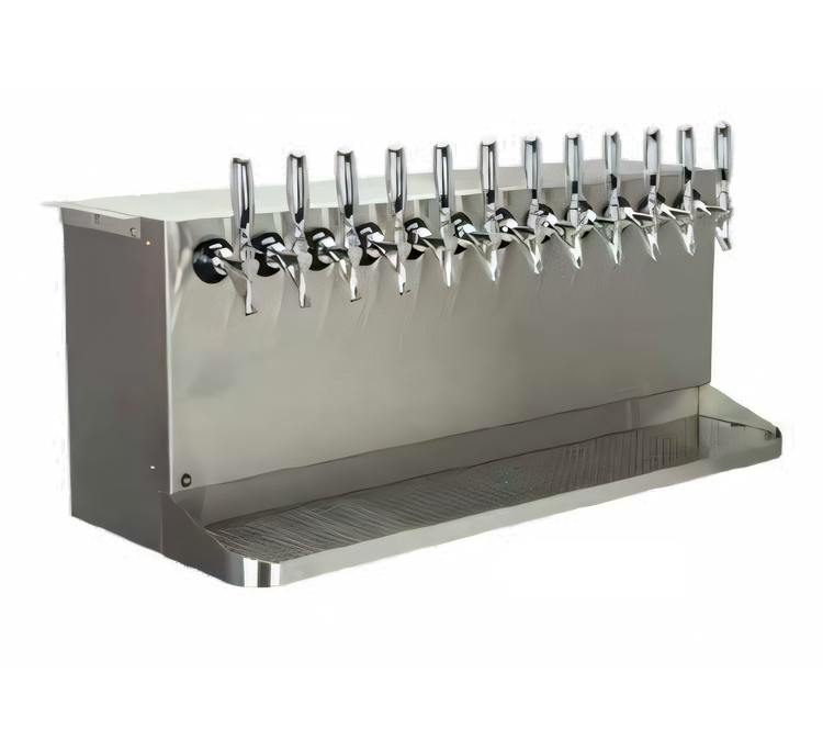 Product image #1 for SB1238-KR Underbar Glycol-Cooled Draft Beer Dispenser with Integral Drip Tray and 12 Faucets