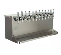 SB1238-KR Underbar Glycol-Cooled Draft Beer Dispenser with Integral Drip Tray and 12 Faucets