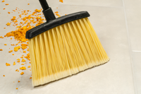 Duo-Sweep 36-Inch Flagged Lobby Broom with Natural Bristles and Black Metal Handle