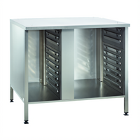 RATIONAL US III UltraVent Mobile Oven Stand for SelfCookingCenter 62 and CombiMaster Plus 62, Stainless Steel, 20 Supporting Rails