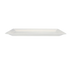 Thumbnail image #1 for Quattro 12 x 7 Inch Rectangular Flat-Edge Fully Vitrified Ceramic Plate, Pearl White