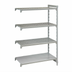 Thumbnail image #2 for Cambro CPA184284VS4PKG Camshelving® Premium Stainless Steel Shelving