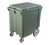 Thumbnail image #1 for Cateraide™ 200 lb. Slate Blue Insulated Mobile Ice Caddy with Removable Lid, Shelf and Front Faucet