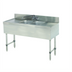 Thumbnail image #1 for Advance Tabco Special Value Series 48-Inch 2-Compartment Stainless Steel Bar Sink with Dual 12-Inch Drainboards