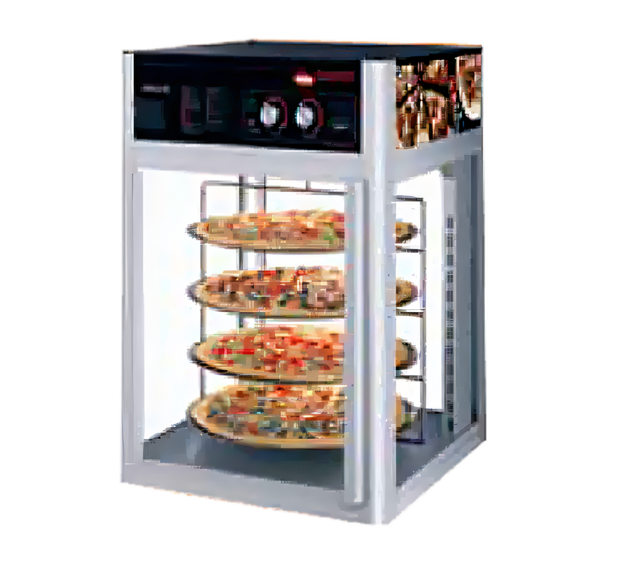 Product image #1 for Hatco Flav-R-Savor Countertop Hot Food Holding and Display Cabinet, 1 Door, 3-Tier Rotating Circle Rack with Motor, 120V