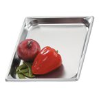 Thumbnail image #1 for Vollrath Super Pan V® 30112 2/3 Size Solid Stainless Steel Food Pan, 1-1/4 Inch Deep, 3 Qt, 22 Gauge Case of 6