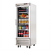 Thumbnail image #1 for Everest Refrigeration EBGR1 One-Section Bottom-Mount Upright Glass Door Reach-In Refrigerator, 21 Cu. Ft., 27 Inch Wide