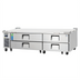 Thumbnail image #1 for Everest Refrigeration Two-Section Four-Drawer Chef Base Refrigerator, 84-Inch Wide, Self-Contained Side-Mounted Refrigeration
