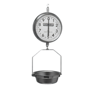 Hobart Weigh/Wrap PR30-1 Hanging Dial Scale, 30 lb x 1 oz, Removable Stainless Steel Pan