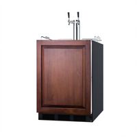 Summit Commercial ADA Compliant Built-In/Freestanding Cold Brew Coffee Dispenser, Dual Tap, 24 Inch, 5.5 Cu. Ft.