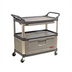 Thumbnail image #1 for Rubbermaid Commercial Xtra Instrument Cart with Lockable Doors, Sliding Drawers, 2 Shelves, Gray