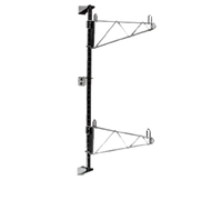 Metro Super Erecta 18-Inch Chrome Plated Post-Type Wall Mount End Unit, 1-Tier