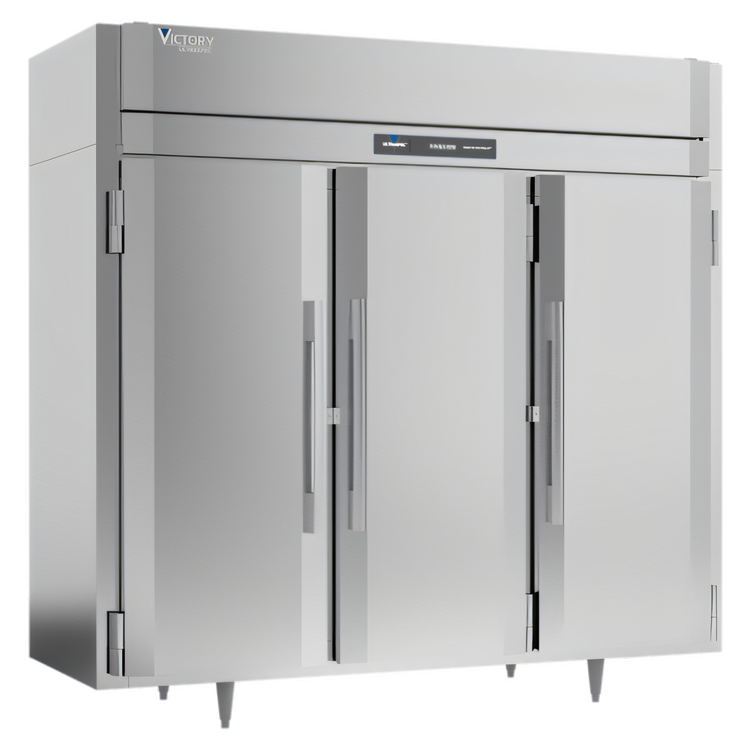 Product image #1 for Victory UltraSpec Extra Wide Three-Section Solid Door Reach-In Freezer, 74.16 Cu. Ft., Self-Contained, R290