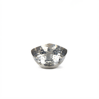 American Metalcraft Squound 5-1/2 oz Square Stainless Steel Hammered Snack Bowl