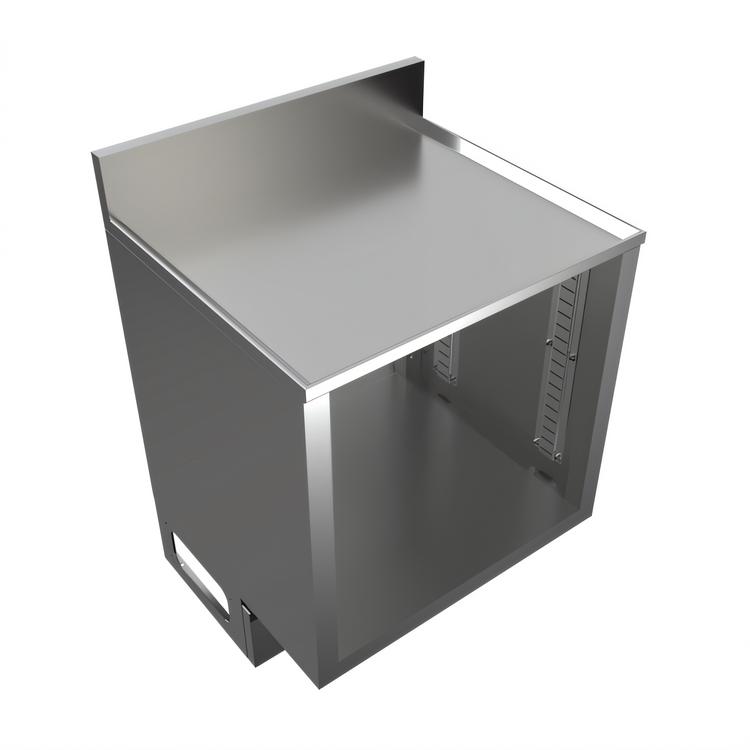 Product image #1 for BK Resources Call Series Underbar Cabinet with Flat Top, Raised Edge, Locking Hinged Door, 24 x 21 Inches