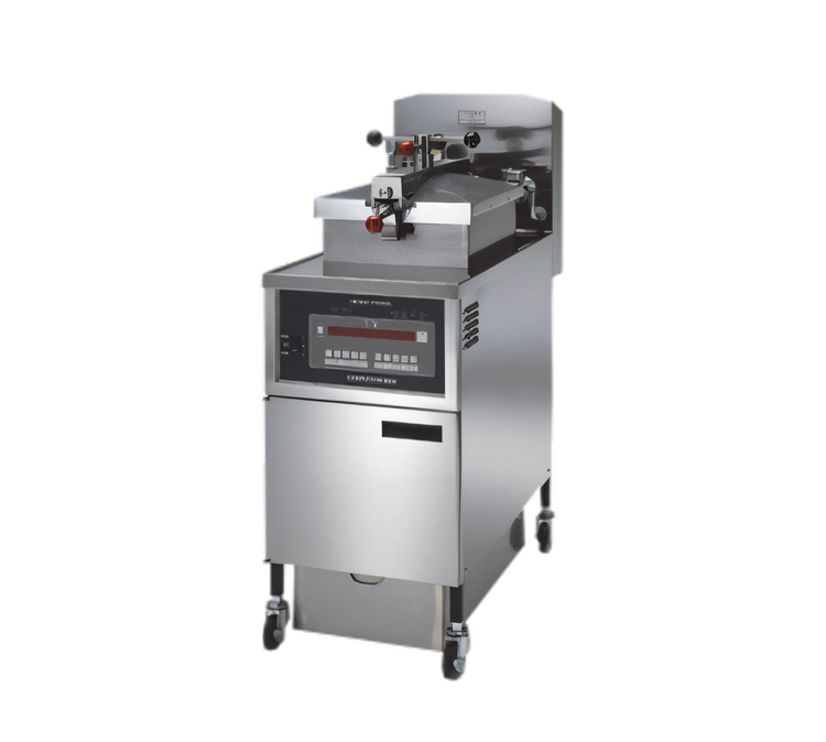 Product image #1 for Henny Penny PFE-500 4-Head Electric Pressure Fryer with Built-In Filtration and Computron 1000 Control