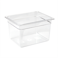 American Metalcraft Half-Size Clear Polycarbonate Beverage Tub Insert