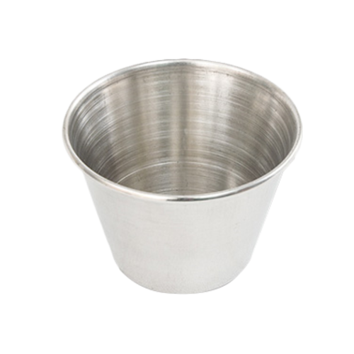 Product image #1 for Crestware 1-1/2 oz Rolled Rim 18/8 Stainless Steel Sauce Cup