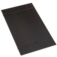 American Metalcraft Espresso Wood Rubber Band Menu Board, 9 x 15-1/2 Inches