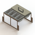 Thumbnail image #1 for Glastender Partial Condiment Drawer Insert for Bar-Profile Cooler, 17-1/2-Inch Door Opening, 8-Cup Capacity
