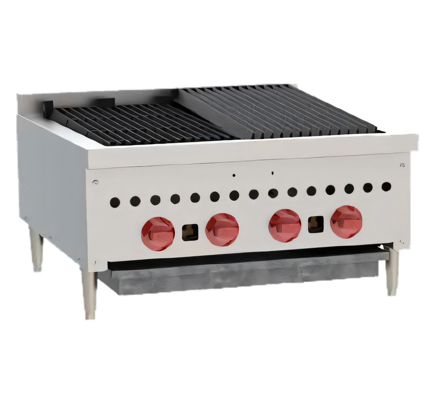 Product image #1 for Wolf SCB25 25-1/4-Inch Countertop 4-Burner Gas Charbroiler with Manual Controls