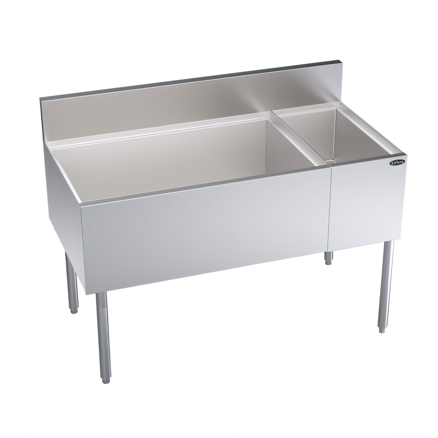 Product image #1 for Krowne Royal Series 48-Inch Underbar Multi-Station Ice Bin with Insulated Bottle Storage